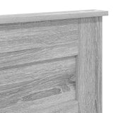 Testiera con testiera Grigio Sonoma 135 cm Legno truciolato