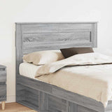 Testiera con testiera Grigio Sonoma 135 cm Legno truciolato