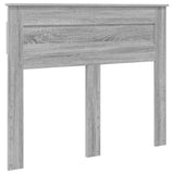 Testiera con testiera Grigio Sonoma 135 cm Legno truciolato