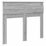 Testiera con testiera Grigio Sonoma 135 cm Legno truciolato