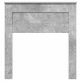 Testiera con testiera Grigio cemento 75 cm Legno truciolato