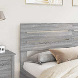 Testiera con testiera Grigio Sonoma 200 cm Legno truciolato