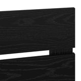 Testiera con testiera Rovere Nero 150 cm Legno truciolato