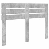 Testiera con testiera Grigio cemento 140 cm Legno truciolato
