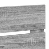 Testiera con testiera Grigio Sonoma 135 cm Legno truciolato