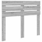 Testiera con testiera Grigio Sonoma 135 cm Legno truciolato