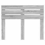 Testiera con testiera Grigio Sonoma 135 cm Legno truciolato