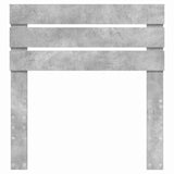 Testiera con testiera Grigio cemento 90 cm Legno truciolato