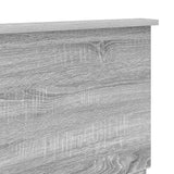 Testiera con testiera Grigio Sonoma 140 cm Legno truciolato