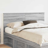 Testiera con testiera Grigio Sonoma 140 cm Legno truciolato