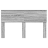 Testiera con testiera Grigio Sonoma 140 cm Legno truciolato