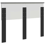 Testiera con testiera Rovere Nero 135 cm Legno truciolato