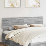 Testiera con testiera Grigio Sonoma 200 cm Legno truciolato