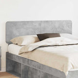Testiera con testiera Grigio cemento 150 cm Legno truciolato