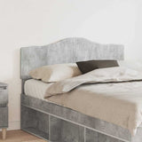 Testiera con testiera Grigio cemento 135 cm Legno truciolato