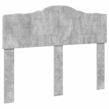 Testiera con testiera Grigio cemento 135 cm Legno truciolato