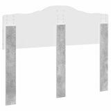 Testiera con testiera Grigio cemento 135 cm Legno truciolato