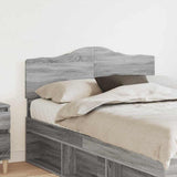 Testiera con testiera Grigio Sonoma 120 cm Legno truciolato