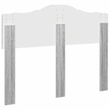 Testiera con testiera Grigio Sonoma 120 cm Legno truciolato