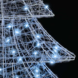 Albero di Natale con 100 LED Bianco freddo 120 cm Acrilico