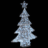 Albero di Natale con 100 LED Bianco freddo 120 cm Acrilico