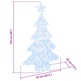 Albero di Natale con 100 LED Bianco freddo 120 cm Acrilico