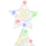 Albero di Natale con 100 LED Multicolore 120 cm Acrilico