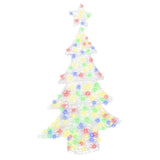 Albero di Natale con 100 LED Multicolore 120 cm Acrilico