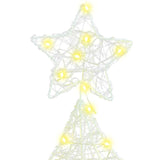 Albero di Natale con 160 LED Bianco caldo 150 cm Acrilico