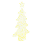 Albero di Natale con 160 LED Bianco caldo 150 cm Acrilico