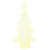 Albero di Natale con 160 LED Bianco caldo 150 cm Acrilico
