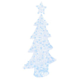 Albero di Natale con 160 LED Bianco freddo 150 cm Acrilico