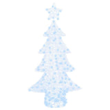 Albero di Natale con 160 LED Bianco freddo 150 cm Acrilico