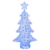 Albero di Natale con 160 LED Blu 150 cm Acrilico