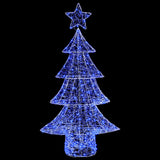 Albero di Natale con 160 LED Blu 150 cm Acrilico