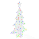 Albero di Natale con 160 LED Multicolore 150 cm Acrilico