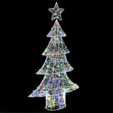 Albero di Natale con 160 LED Multicolore 150 cm Acrilico
