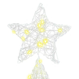 Albero di Natale con 240 LED Bianco caldo 180 cm Acrilico