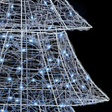 Albero di Natale con 240 LED Bianco freddo 180 cm Acrilico