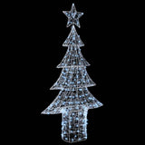 Albero di Natale con 240 LED Bianco freddo 180 cm Acrilico