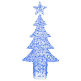 Albero di Natale con 240 LED Blu 180 cm Acrilico