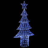 Albero di Natale con 240 LED Blu 180 cm Acrilico
