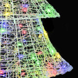 Albero di Natale con 240 LED Multicolore 180 cm Acrilico