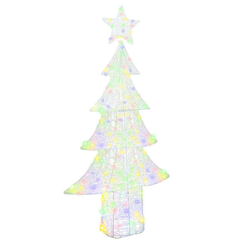 Albero di Natale con 240 LED Multicolore 180 cm Acrilico