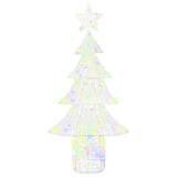 Albero di Natale con 240 LED Multicolore 180 cm Acrilico