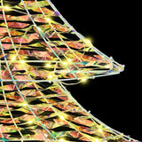 Albero di Natale con 120 LED Bianco caldo 120 cm PET