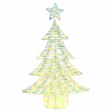 Albero di Natale con 120 LED Bianco caldo 120 cm PET