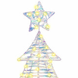 Albero di Natale con 160 LED Bianco caldo 150 cm PET