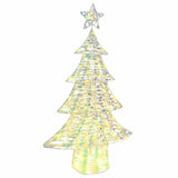 Albero di Natale con 160 LED Bianco caldo 150 cm PET