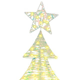 Albero di Natale con 240 LED Bianco caldo 180 cm PET